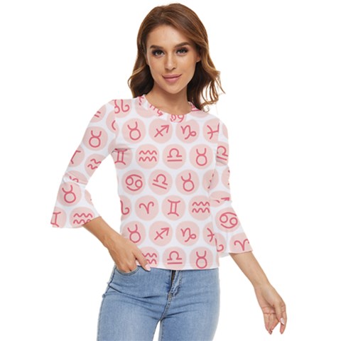 All Zodiac Signs Bell Sleeve Top by ConteMonfrey