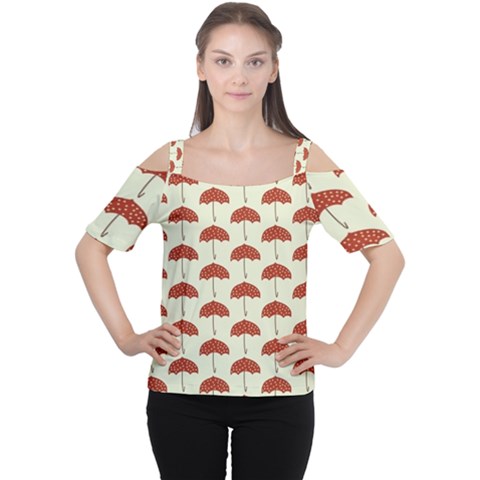 Under My Umbrella Cutout Shoulder Tee by ConteMonfrey