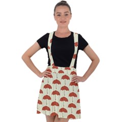 Under My Umbrella Velvet Suspender Skater Skirt by ConteMonfrey