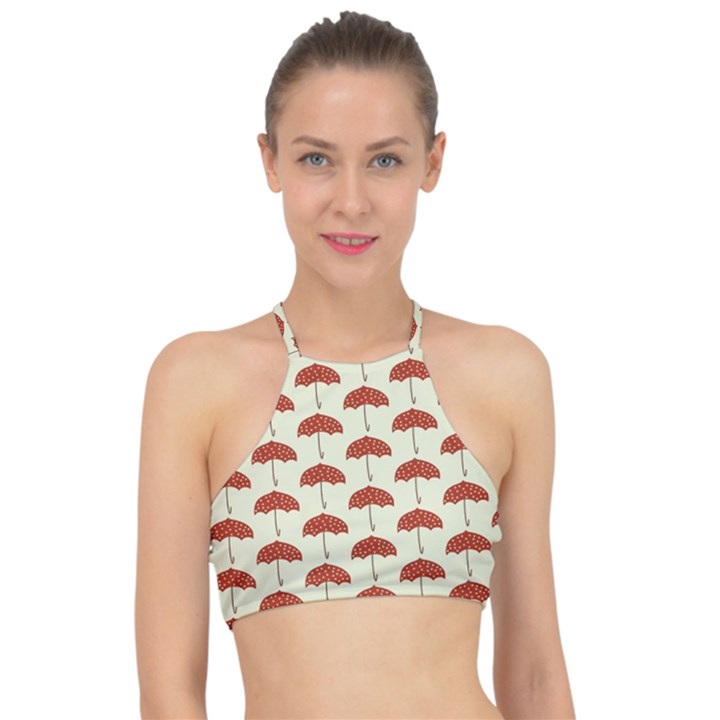 Under My Umbrella Racer Front Bikini Top