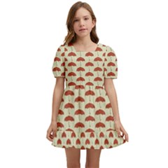 Under My Little Umbrella Kids  Short Sleeve Dolly Dress by ConteMonfrey