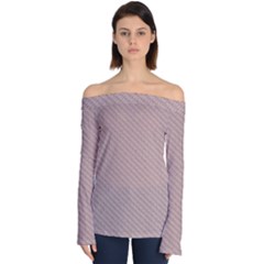 Terracotta Knit Off Shoulder Long Sleeve Top by ConteMonfrey