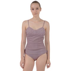 Terracotta Knit Sweetheart Tankini Set by ConteMonfrey