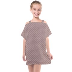 Terracotta Knit Kids  One Piece Chiffon Dress by ConteMonfrey