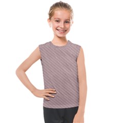 Terracotta Knit Kids  Mesh Tank Top by ConteMonfrey