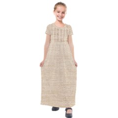 Linen Kids  Short Sleeve Maxi Dress by ConteMonfrey