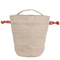 Linen Drawstring Bucket Bag View2