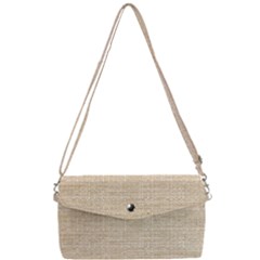 Linen Removable Strap Clutch Bag by ConteMonfrey