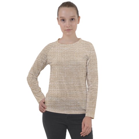 Linen Women s Long Sleeve Raglan Tee by ConteMonfrey