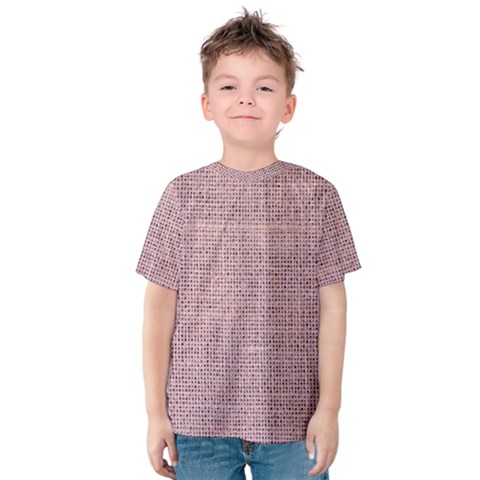 Terracotta Linen Kids  Cotton Tee by ConteMonfrey