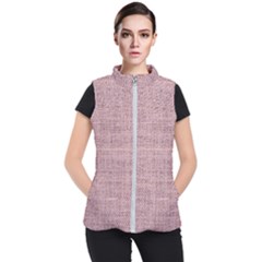 Terracotta Linen Women s Puffer Vest