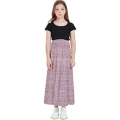 Terracotta Linen Kids  Flared Maxi Skirt by ConteMonfrey