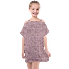 Terracotta Linen Kids  One Piece Chiffon Dress by ConteMonfrey