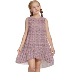 Terracotta Linen Kids  Frill Swing Dress by ConteMonfrey