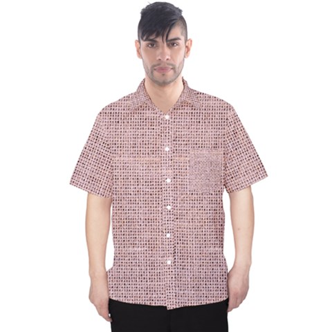 Terracotta Linen Men s Hawaii Shirt by ConteMonfrey