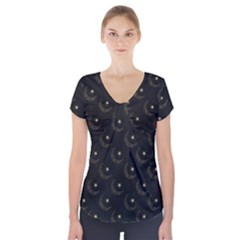 Arabian Night Short Sleeve Front Detail Top by ConteMonfrey