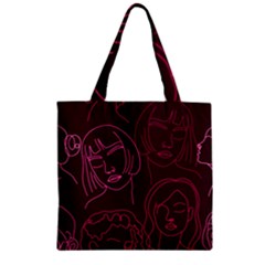 Im Only Woman Zipper Grocery Tote Bag by ConteMonfrey