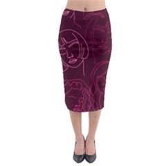 Im Only Woman Midi Pencil Skirt by ConteMonfrey