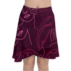 Im Only Woman Chiffon Wrap Front Skirt by ConteMonfrey