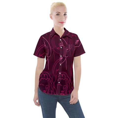 Im Only Woman Women s Short Sleeve Pocket Shirt by ConteMonfrey