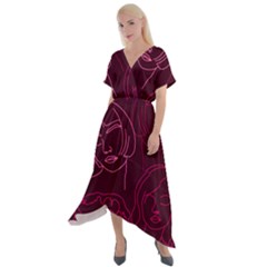 Im Only Woman Cross Front Sharkbite Hem Maxi Dress by ConteMonfrey