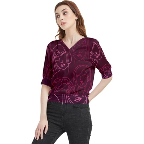 Im Only Woman Quarter Sleeve Blouse by ConteMonfrey