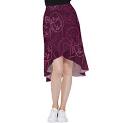 Im Only Woman Frill Hi Low Chiffon Skirt by ConteMonfrey