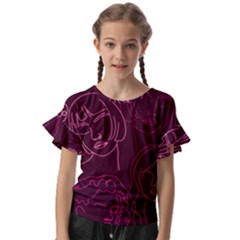 Im Only Woman Kids  Cut Out Flutter Sleeves by ConteMonfrey