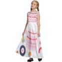 Its Time To Celebrate Kids  Satin Sleeveless Maxi Dress View2