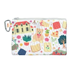 Girly Universe Canvas Cosmetic Bag (large) by ConteMonfrey