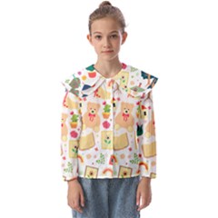 Girly Universe Kids  Peter Pan Collar Blouse by ConteMonfrey