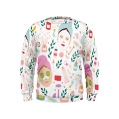 Skincare Night Kids  Sweatshirt by ConteMonfrey