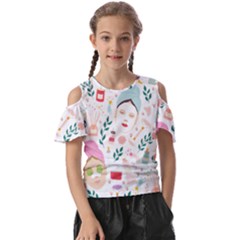 Skincare Night Kids  Butterfly Cutout Tee