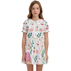 Skincare Night Kids  Sweet Collar Dress by ConteMonfrey