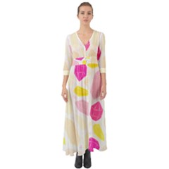 Crystal Energy Button Up Boho Maxi Dress by ConteMonfrey