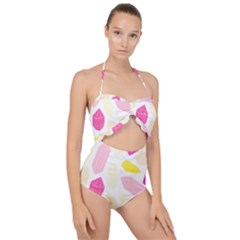 Crystal Energy Scallop Top Cut Out Swimsuit by ConteMonfrey