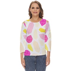 Crystal Energy Cut Out Wide Sleeve Top