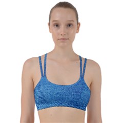 Blue Denim  Line Them Up Sports Bra by ConteMonfrey