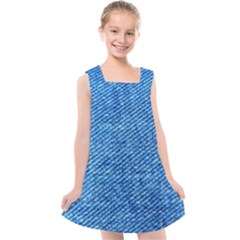 Blue Denim  Kids  Cross Back Dress by ConteMonfrey