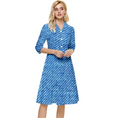 Blue Denim  Classy Knee Length Dress by ConteMonfrey