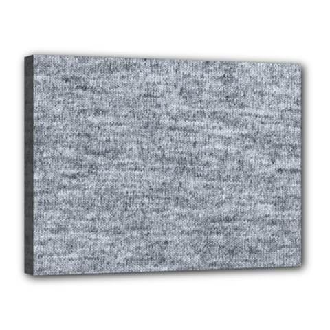 Gray Vintage Denim Like Canvas 16  X 12  (stretched) by ConteMonfrey