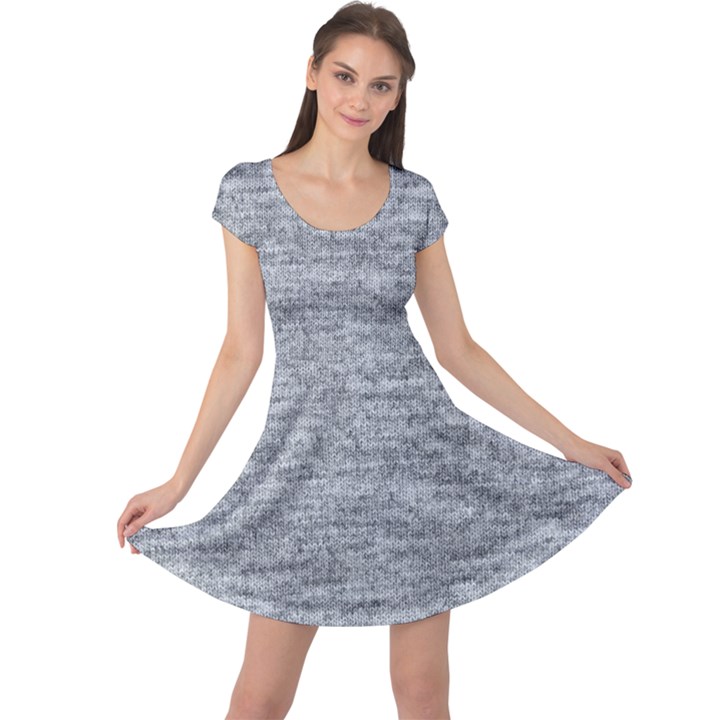 Gray Vintage denim like Cap Sleeve Dress