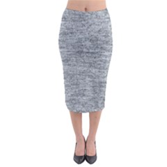 Gray Vintage Denim Like Midi Pencil Skirt by ConteMonfrey