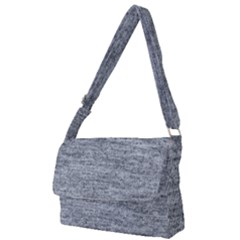 Gray Vintage Denim Like Full Print Messenger Bag (s) by ConteMonfrey