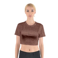 Terracotta Straw - Country Side  Cotton Crop Top by ConteMonfrey