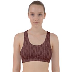 Terracotta Straw - Country Side  Back Weave Sports Bra by ConteMonfrey