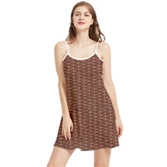 Terracotta Straw - Country Side  Summer Frill Dress by ConteMonfrey