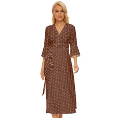 Terracotta Straw - Country Side  Midsummer Wrap Dress by ConteMonfrey