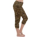 Straw Like Country Side  Lightweight Velour Capri Yoga Leggings View3