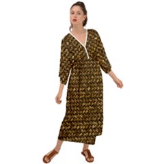 Straw Like Country Side  Grecian Style  Maxi Dress by ConteMonfrey